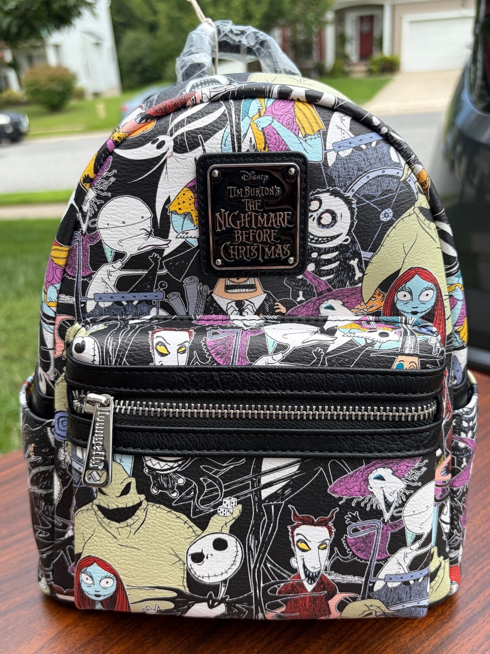Loungefly Nightmare Before Christmas Allover Print Mini Backpack NWT